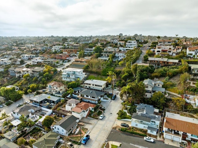 drone / aerial view with a residential view