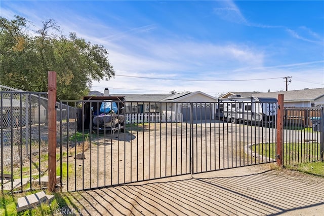 exterior space featuring a fenced front yard