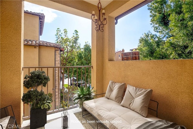 view of balcony