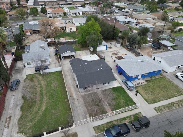 drone / aerial view featuring a residential view