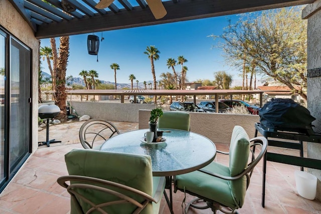 view of patio / terrace featuring outdoor dining space