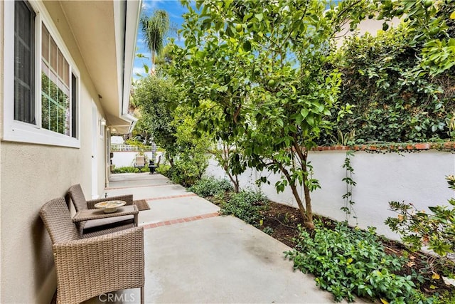 view of patio / terrace with fence