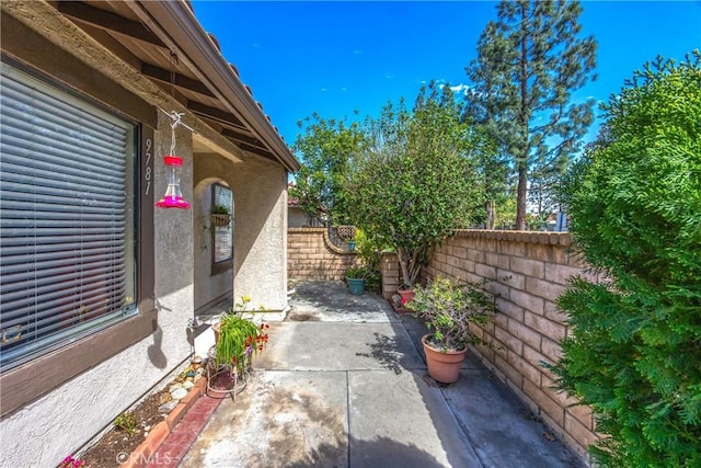 view of patio / terrace featuring a fenced backyard