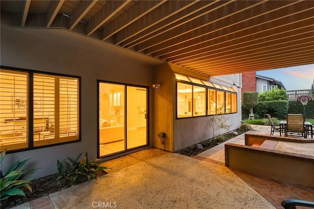 view of patio / terrace featuring outdoor dining space