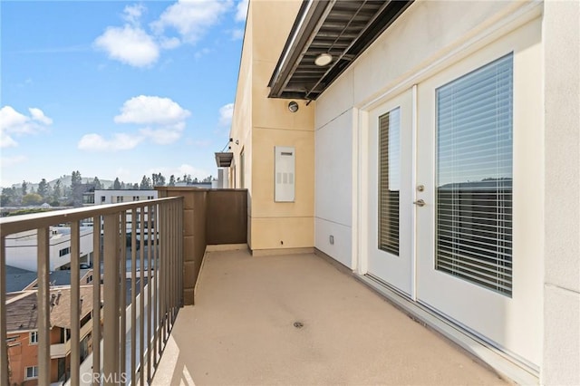 balcony with a city view