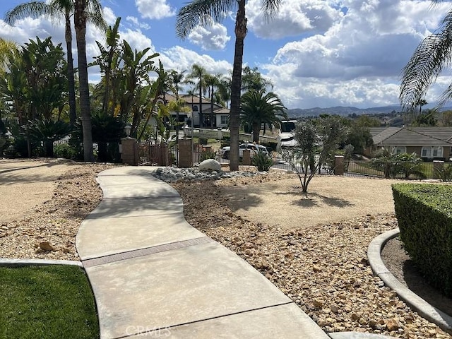 surrounding community featuring fence