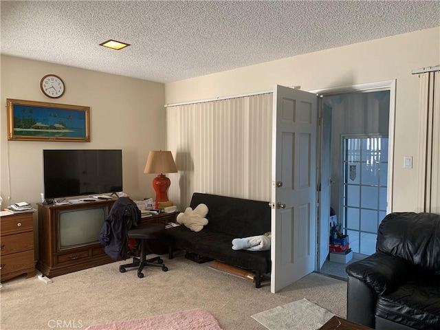 2665 Millet Ave, El Monte, CA 71733 - carpeted office featuring a textured ceiling