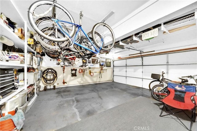 garage with bike storage