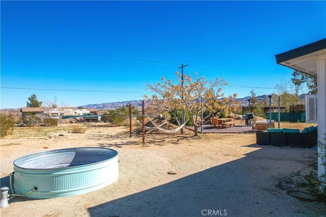 view of yard with a patio area