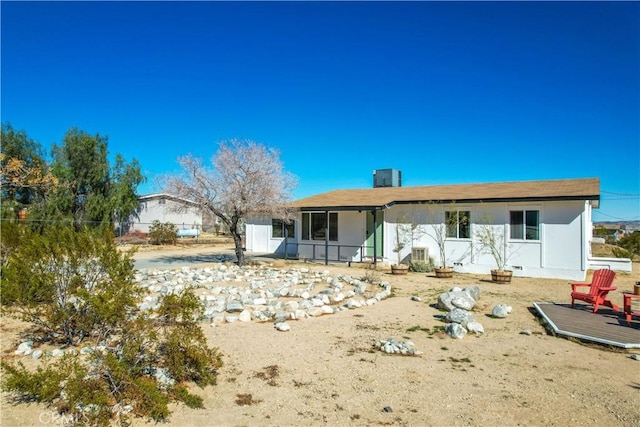 view of rear view of property