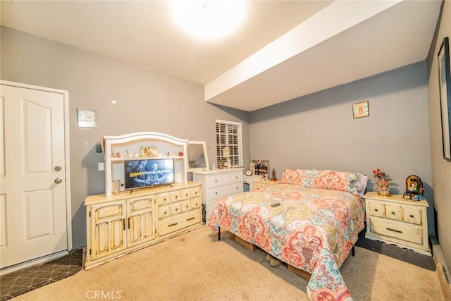 bedroom featuring carpet flooring