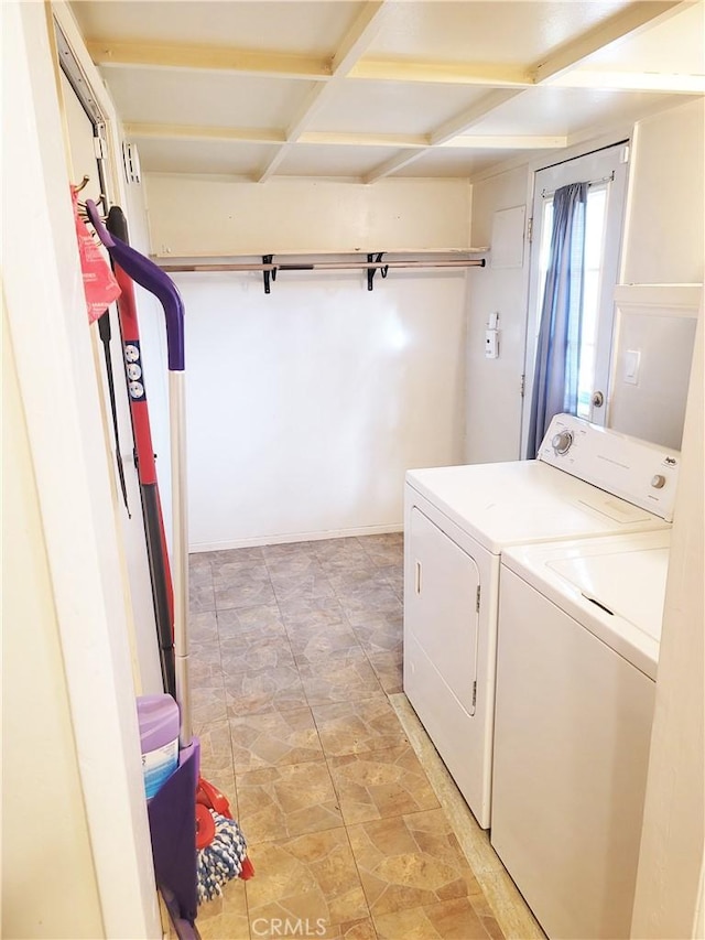 laundry area with laundry area and washer and dryer