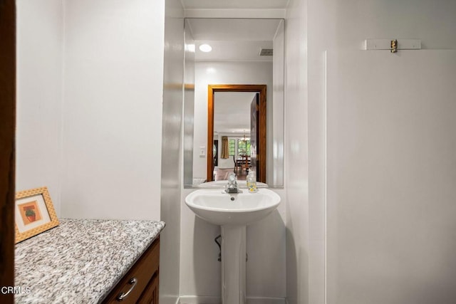 bathroom with visible vents