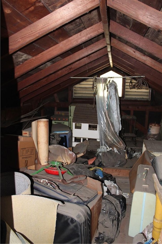 view of attic