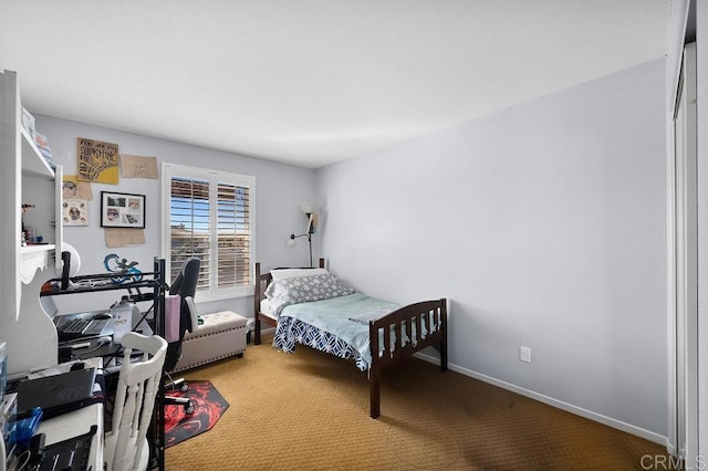 bedroom with baseboards