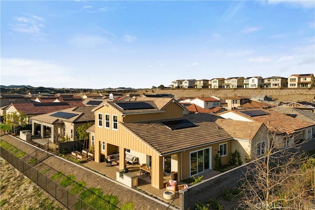 bird's eye view featuring a residential view