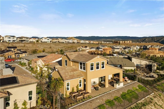 bird's eye view featuring a residential view