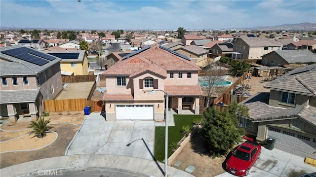 drone / aerial view featuring a residential view