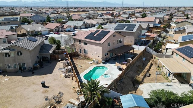 drone / aerial view featuring a residential view