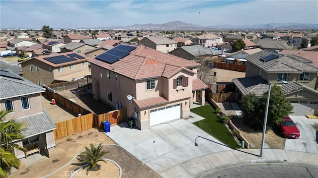 bird's eye view featuring a residential view