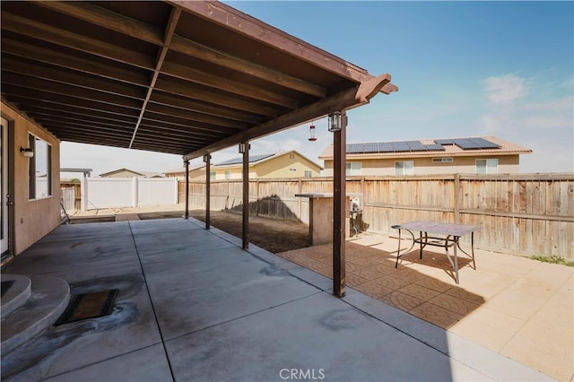 view of patio / terrace with a fenced backyard