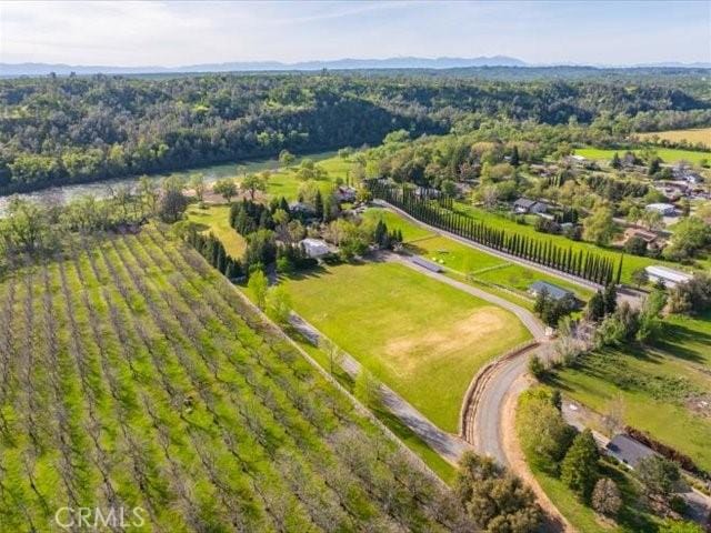 drone / aerial view featuring a rural view