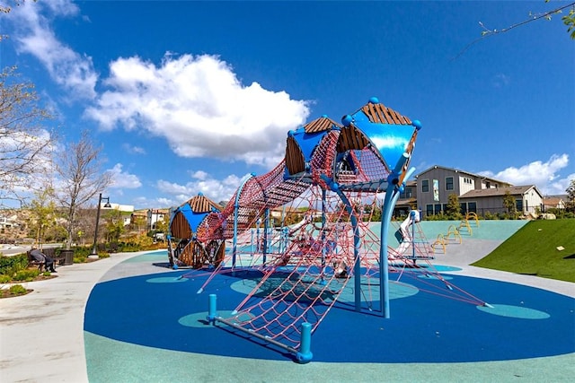 view of community jungle gym