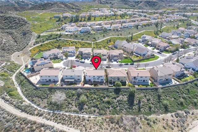 birds eye view of property featuring a residential view