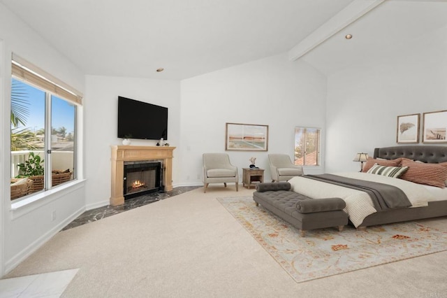 1367 Corona, Bonita, CA 91902 - carpeted bedroom with a premium fireplace and baseboards