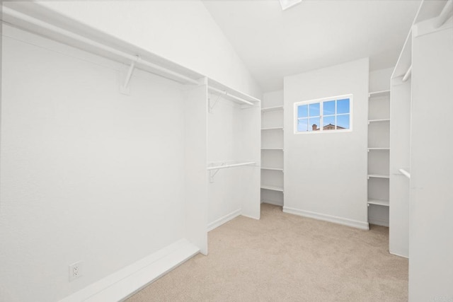 1367 Corona, Bonita, CA 91902 - walk in closet featuring carpet floors and vaulted ceiling