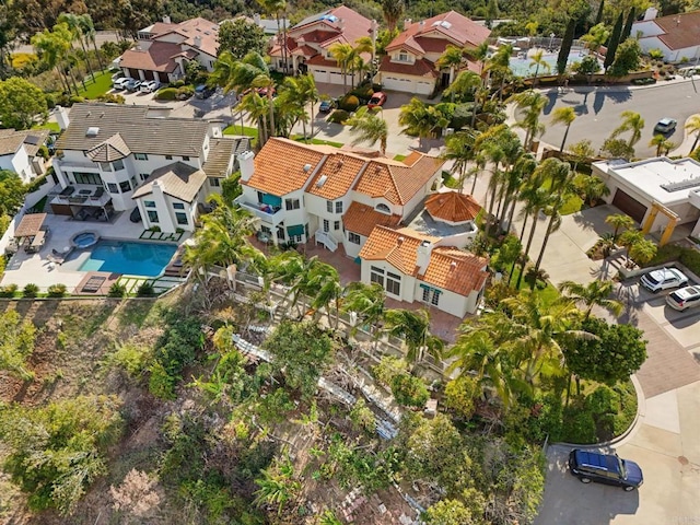 1367 Corona, Bonita, CA 91902 - aerial perspective of suburban area featuring a pool area