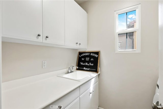 laundry area featuring a sink