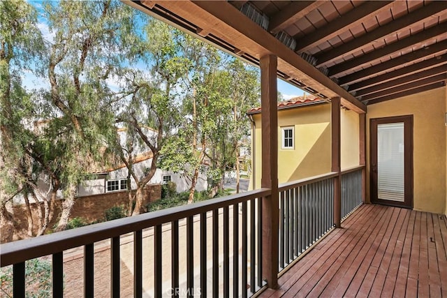 view of balcony