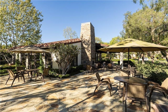 view of patio / terrace with outdoor dining area