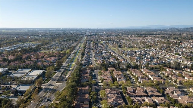 drone / aerial view with a residential view