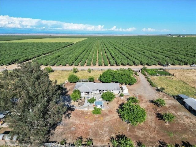 bird's eye view with a rural view