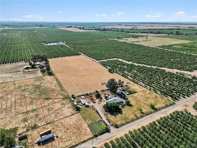 aerial view featuring a rural view