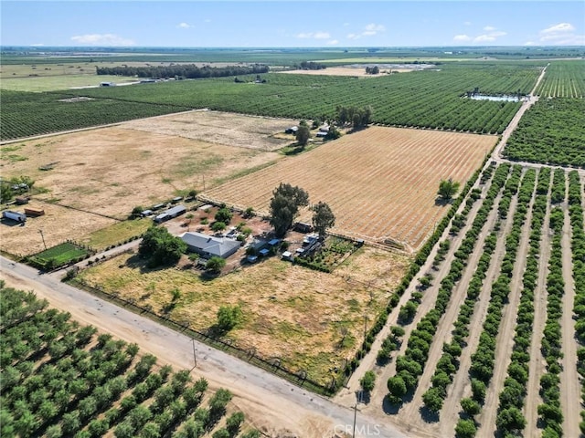 bird's eye view featuring a rural view