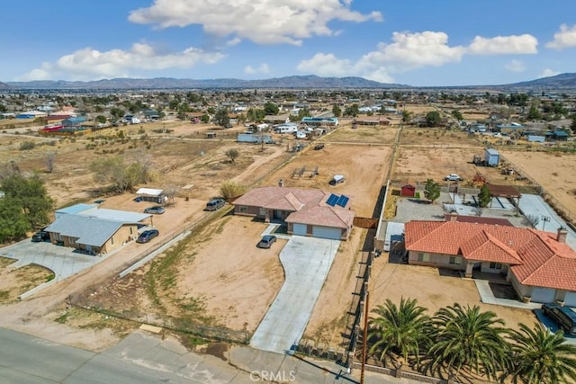 aerial view featuring a mountain view