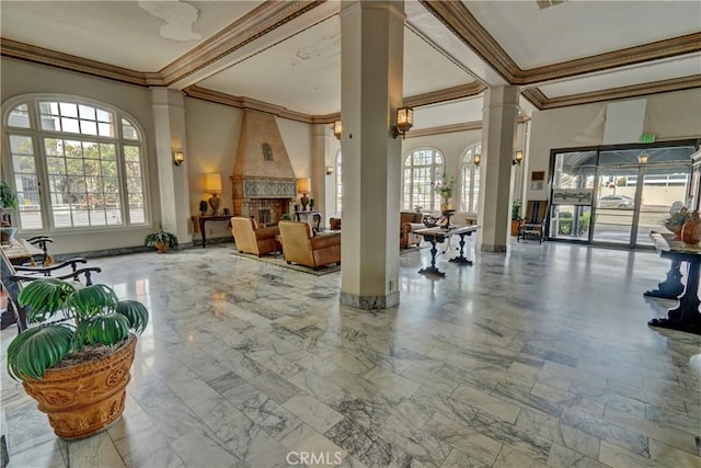 360 W Ocean Blvd Unit 404, Long Beach, CA 90802 - community lobby with ornamental molding