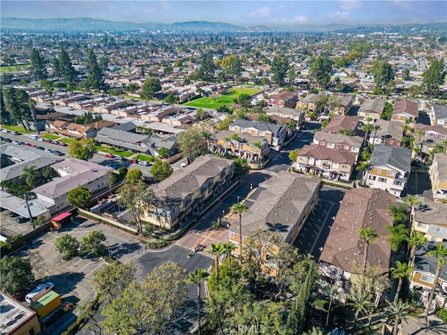 bird's eye view with a residential view