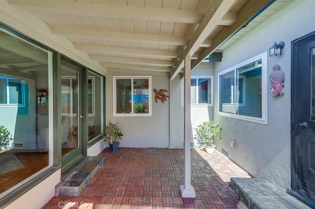 view of patio / terrace with visible vents