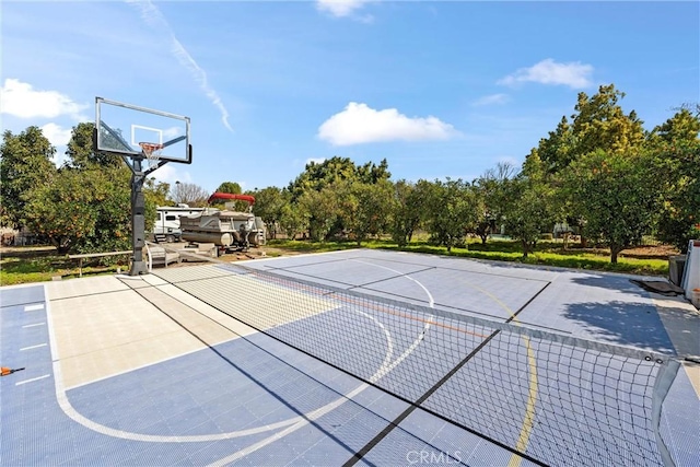 view of basketball court with basketball court