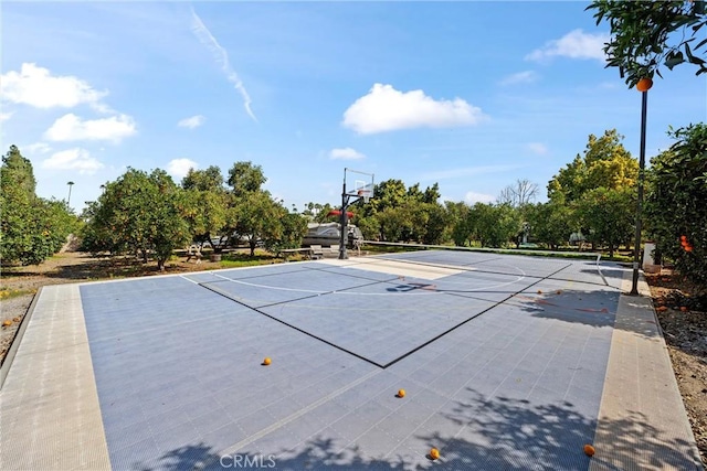 view of sport court featuring community basketball court