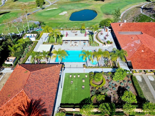 27740 Via Sarasate, Mission Viejo, CA 92692 - bird's eye view of a golf club and a nearby body of water