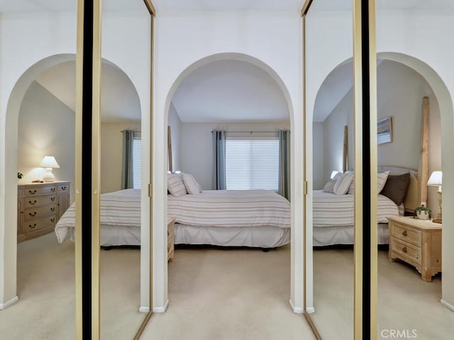 27740 Via Sarasate, Mission Viejo, CA 92692 - bedroom featuring light colored carpet and arched walkways