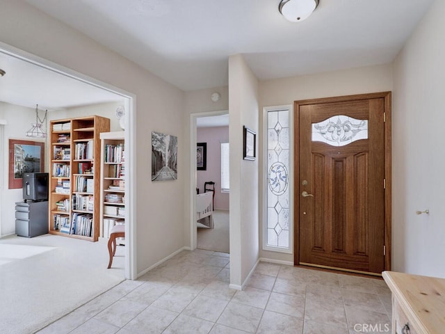 27740 Via Sarasate, Mission Viejo, CA 92692 - entryway with light colored carpet and light tile patterned flooring