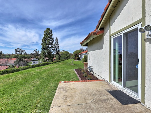 27740 Via Sarasate, Mission Viejo, CA 92692 - view of green lawn with a patio area