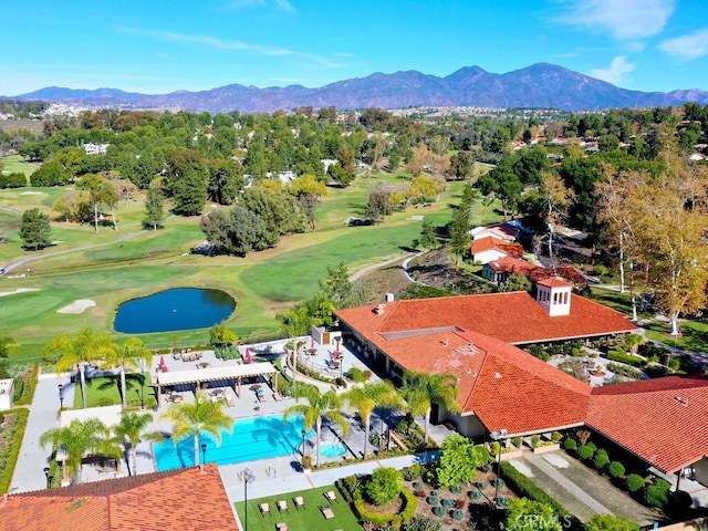 27740 Via Sarasate, Mission Viejo, CA 92692 - aerial view of a local golf course and a water and mountain view
