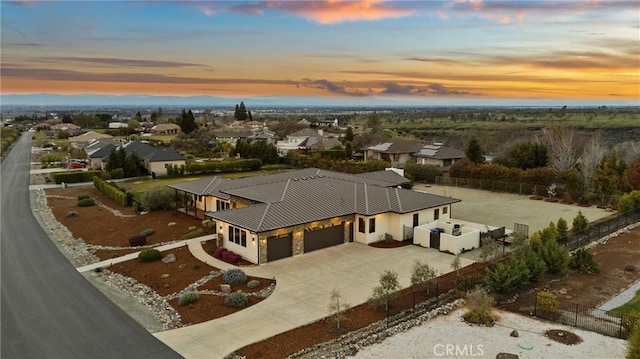 drone / aerial view featuring a residential view